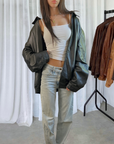 Danier Leather Bomber