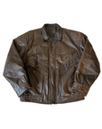 Cricketeer Leather Bomber