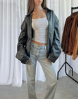 Danier Leather Bomber