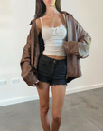 Reed Leather Bomber