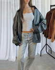 Danier Leather Bomber