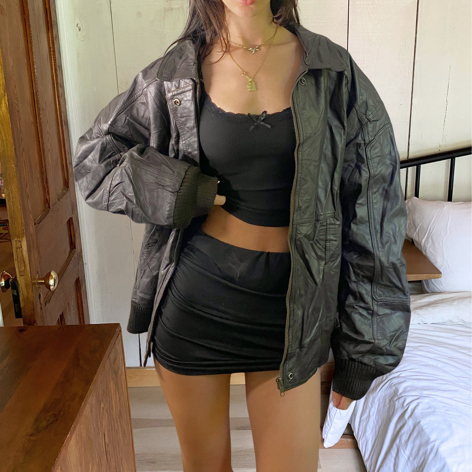 Archer Leather Bomber