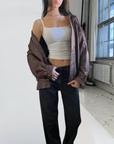 Sam Leather Bomber
