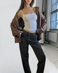 Sam Leather Bomber