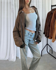 Lini Leather Bomber