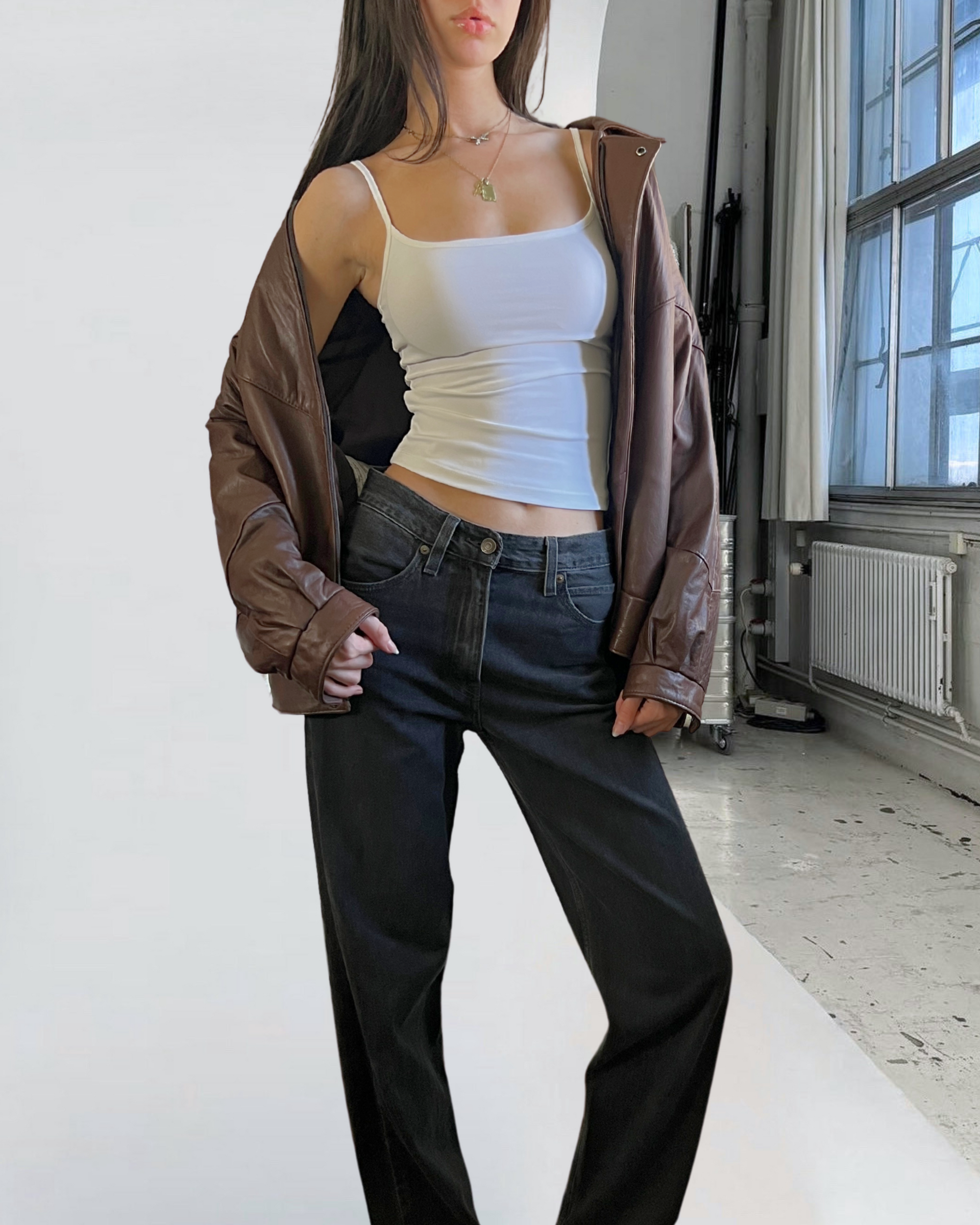 Sam Leather Bomber