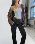 Sam Leather Bomber