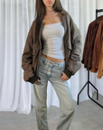 Lini Leather Bomber