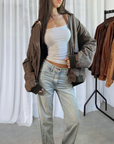 Lini Leather Bomber