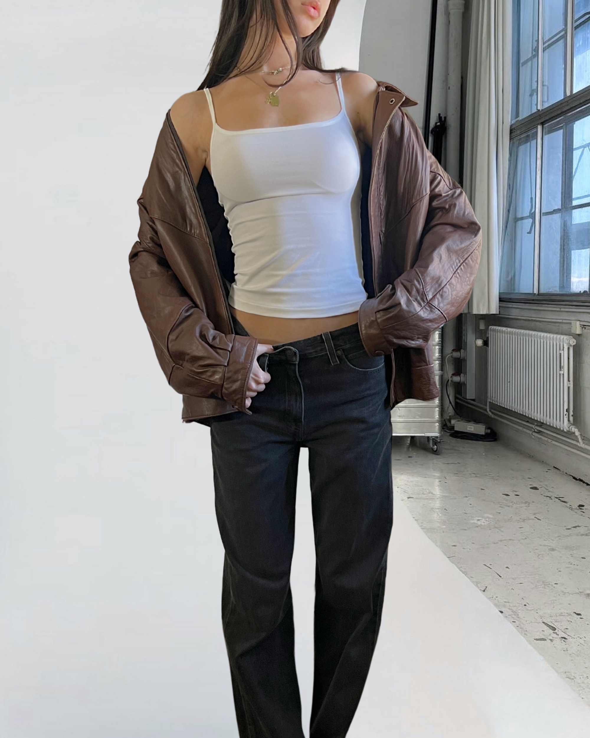Sam Leather Bomber