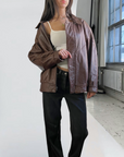 Sam Leather Bomber