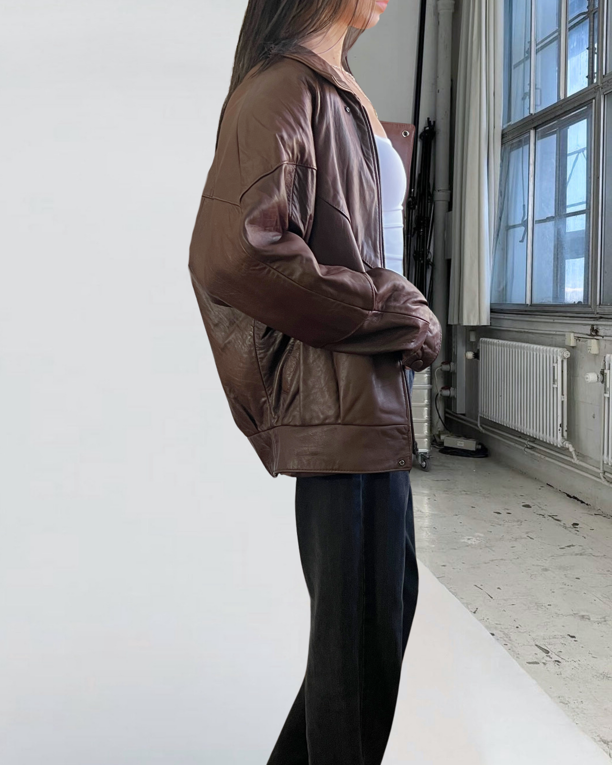 Sam Leather Bomber