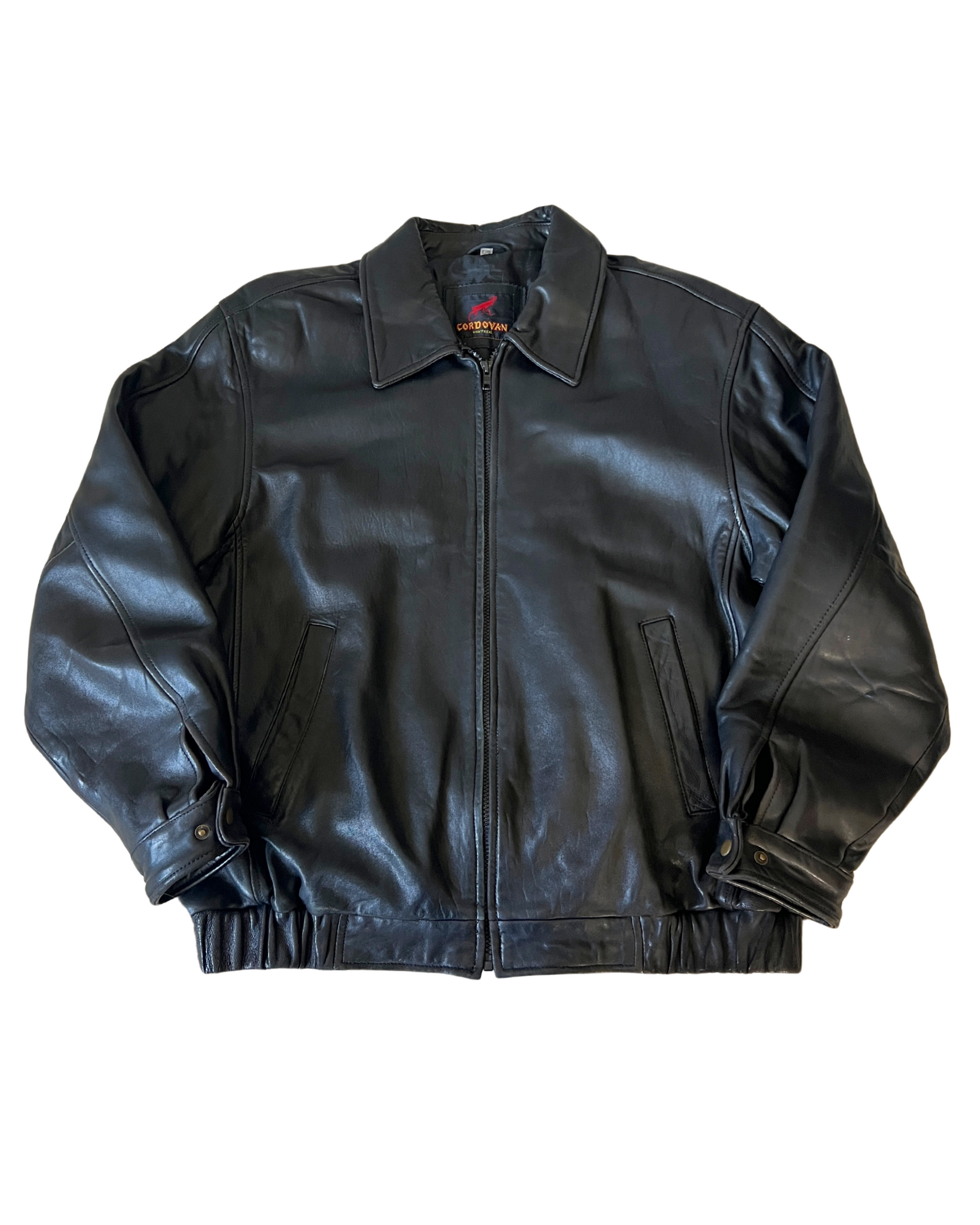 Cordovan Leather Bomber
