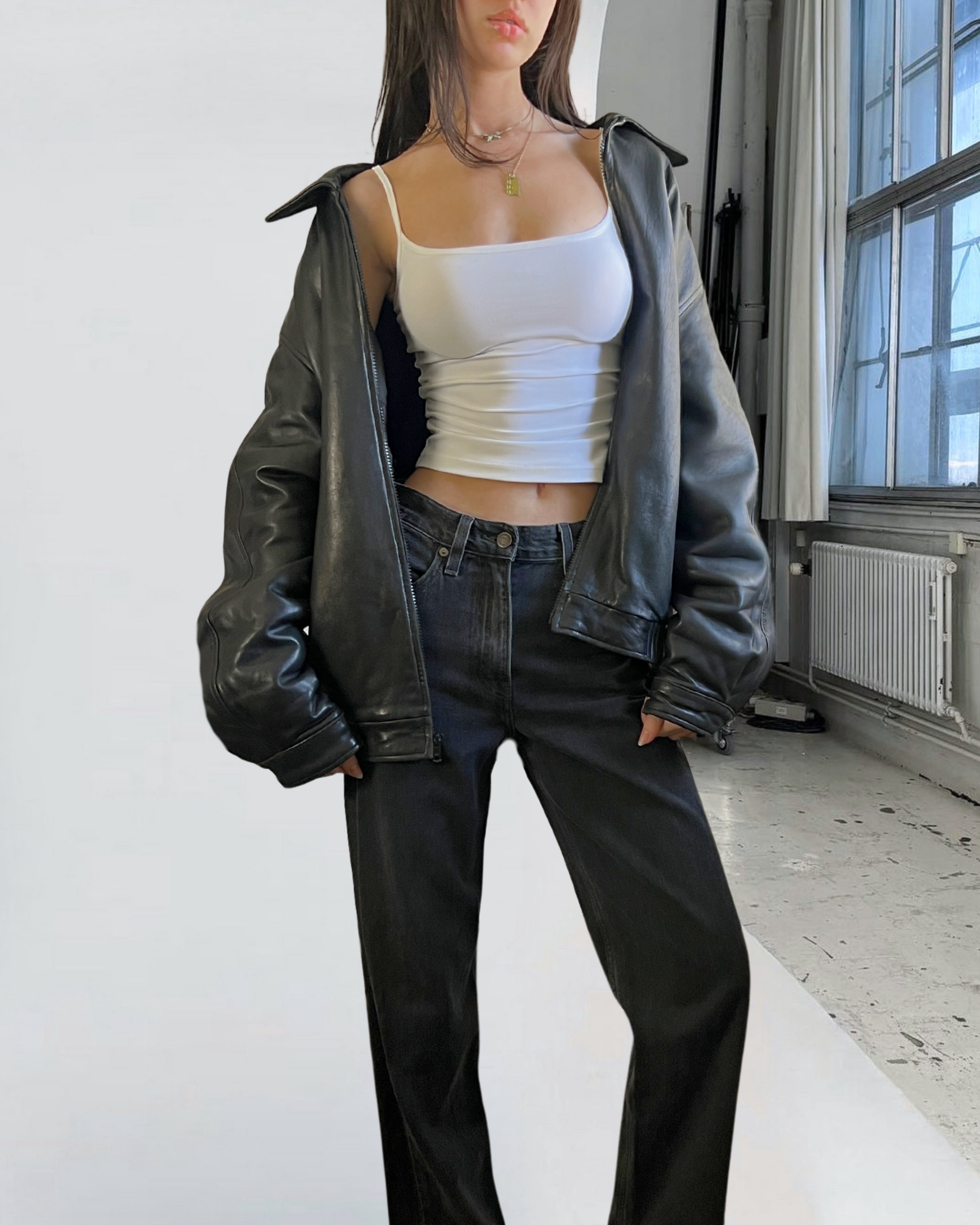Cordovan Leather Bomber