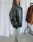 Sports Leather Bomber