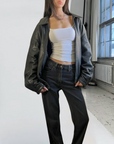 Cordovan Leather Bomber