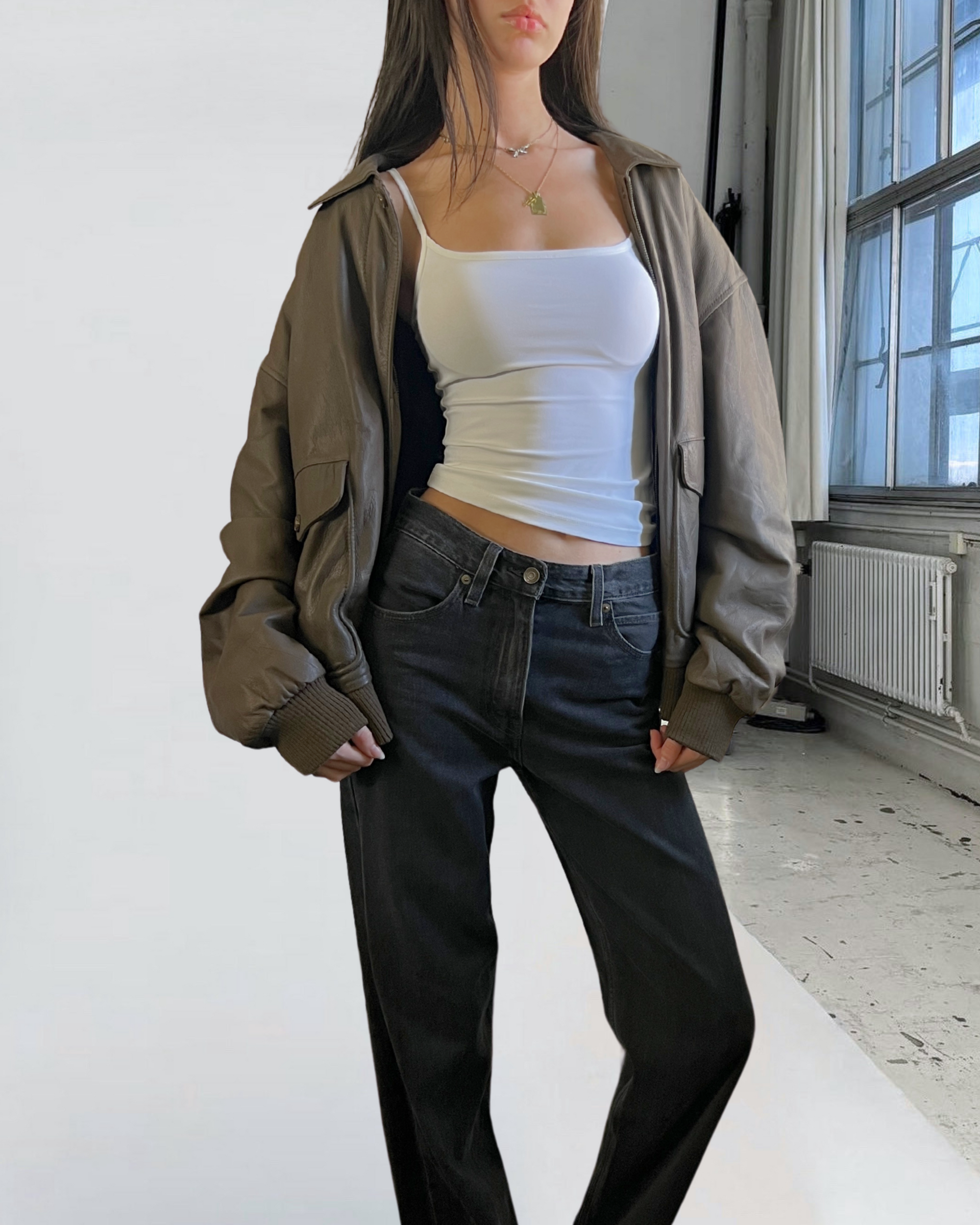 Cougar Leather Bomber