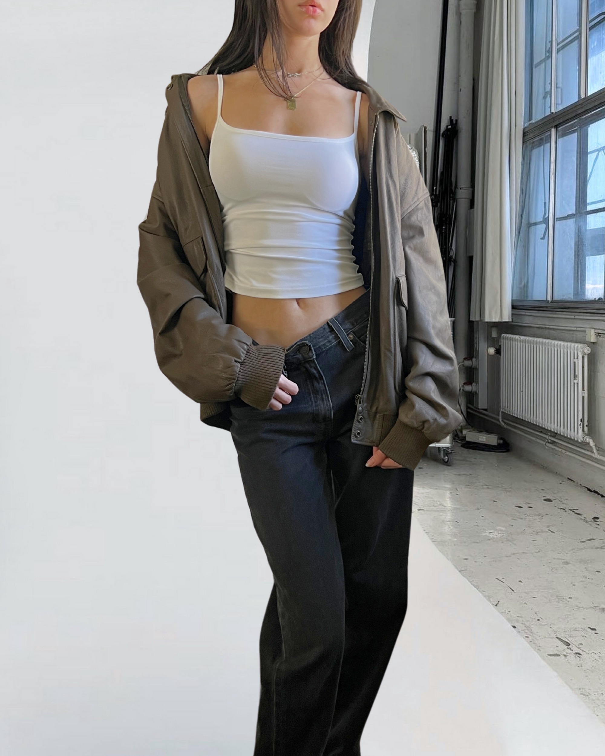 Cougar Leather Bomber