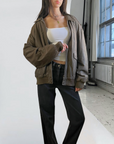 Cougar Leather Bomber