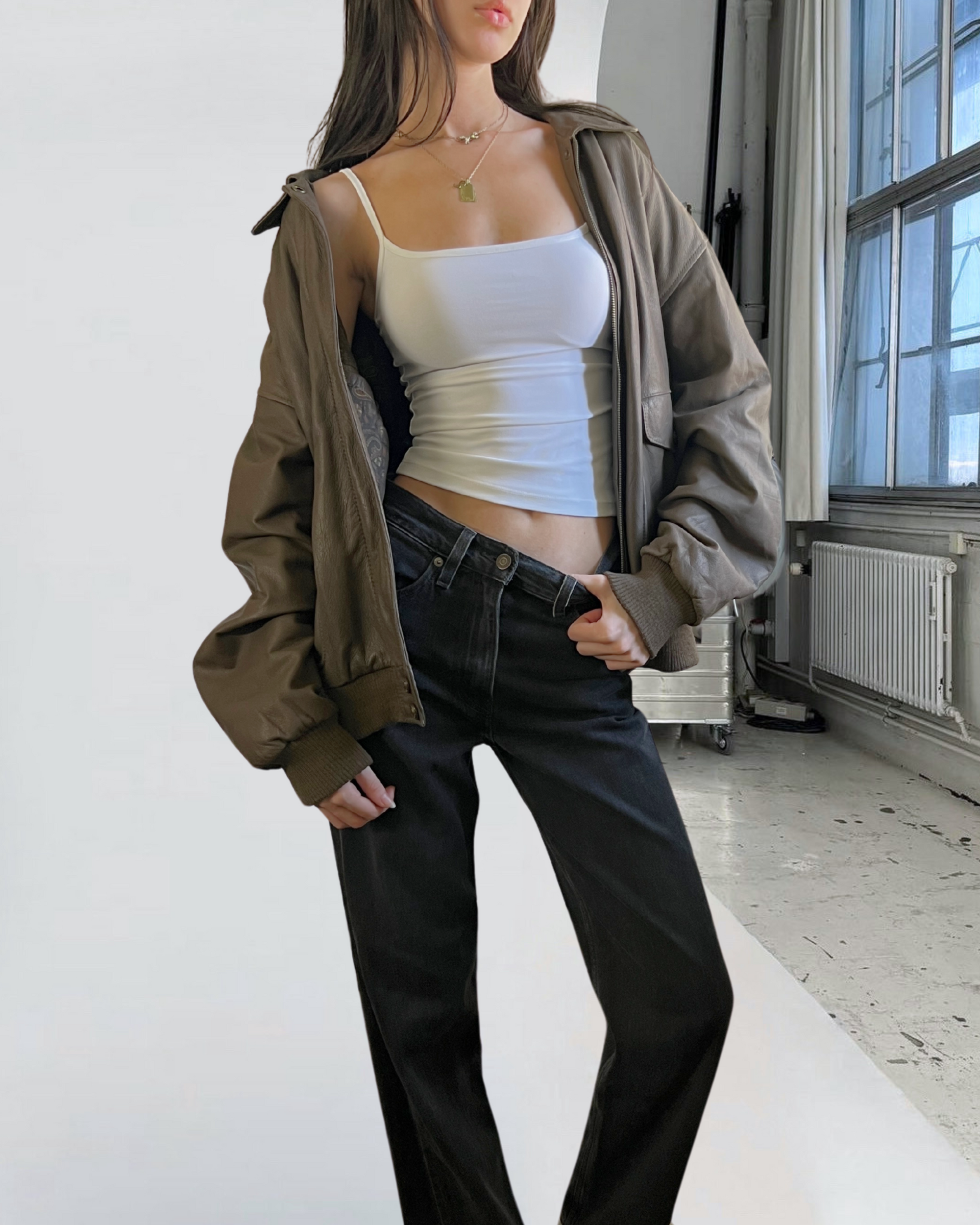 Cougar Leather Bomber
