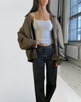 Cougar Leather Bomber