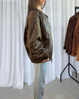 Ally Leather Bomber