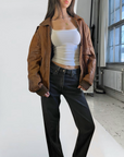 Dreamy Leather Bomber