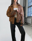 Dreamy Leather Bomber