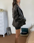 Jones Leather Blazer