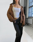 Dreamy Leather Bomber