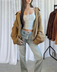 Sand Leather Bomber