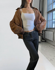 Dreamy Leather Bomber