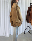 Sand Leather Bomber