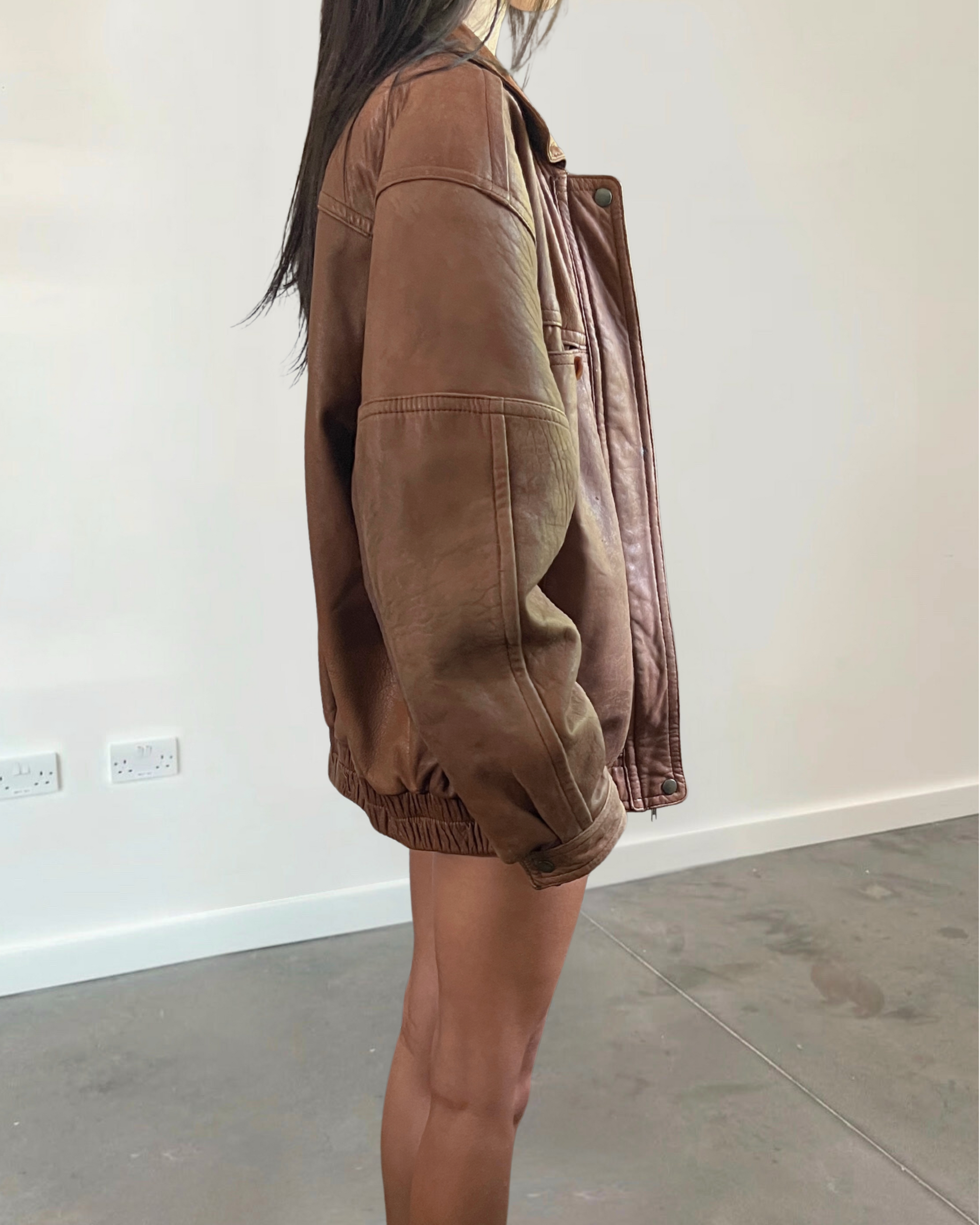 North Leather Bomber