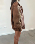 North Leather Bomber