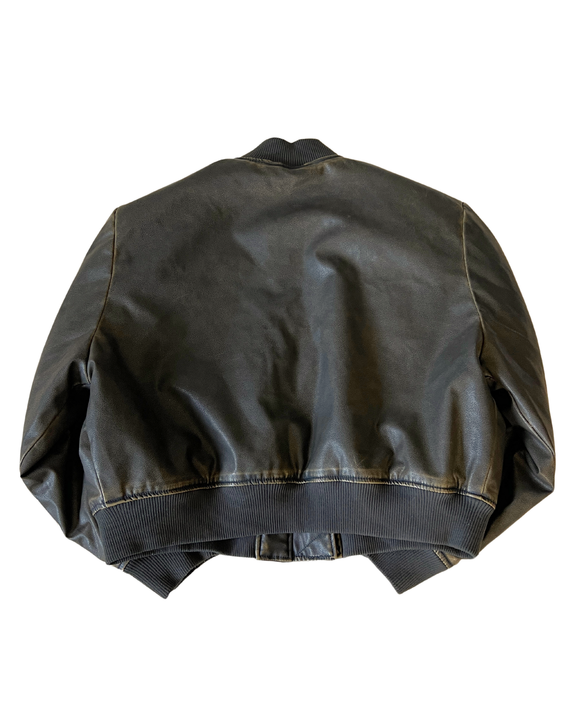 Cropped Vegan Bomber