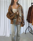 Dreamy Leather Bomber