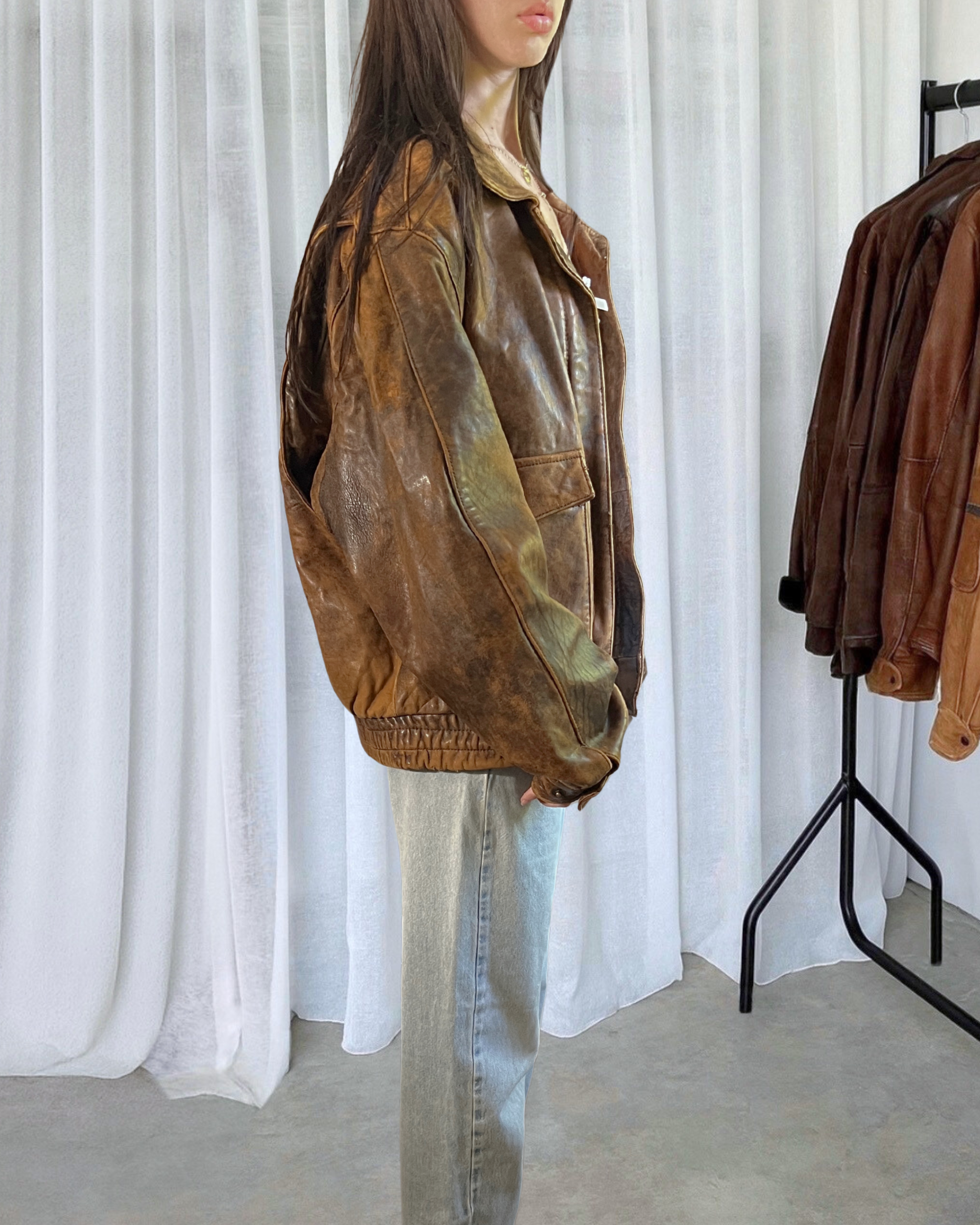 Dreamy Leather Bomber