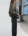 Cropped Vegan Bomber