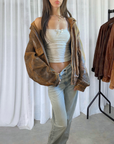 Dreamy Leather Bomber