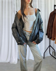 Kariz Leather Bomber