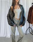Kariz Leather Bomber