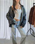 Kariz Leather Bomber