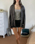 Jones Leather Blazer