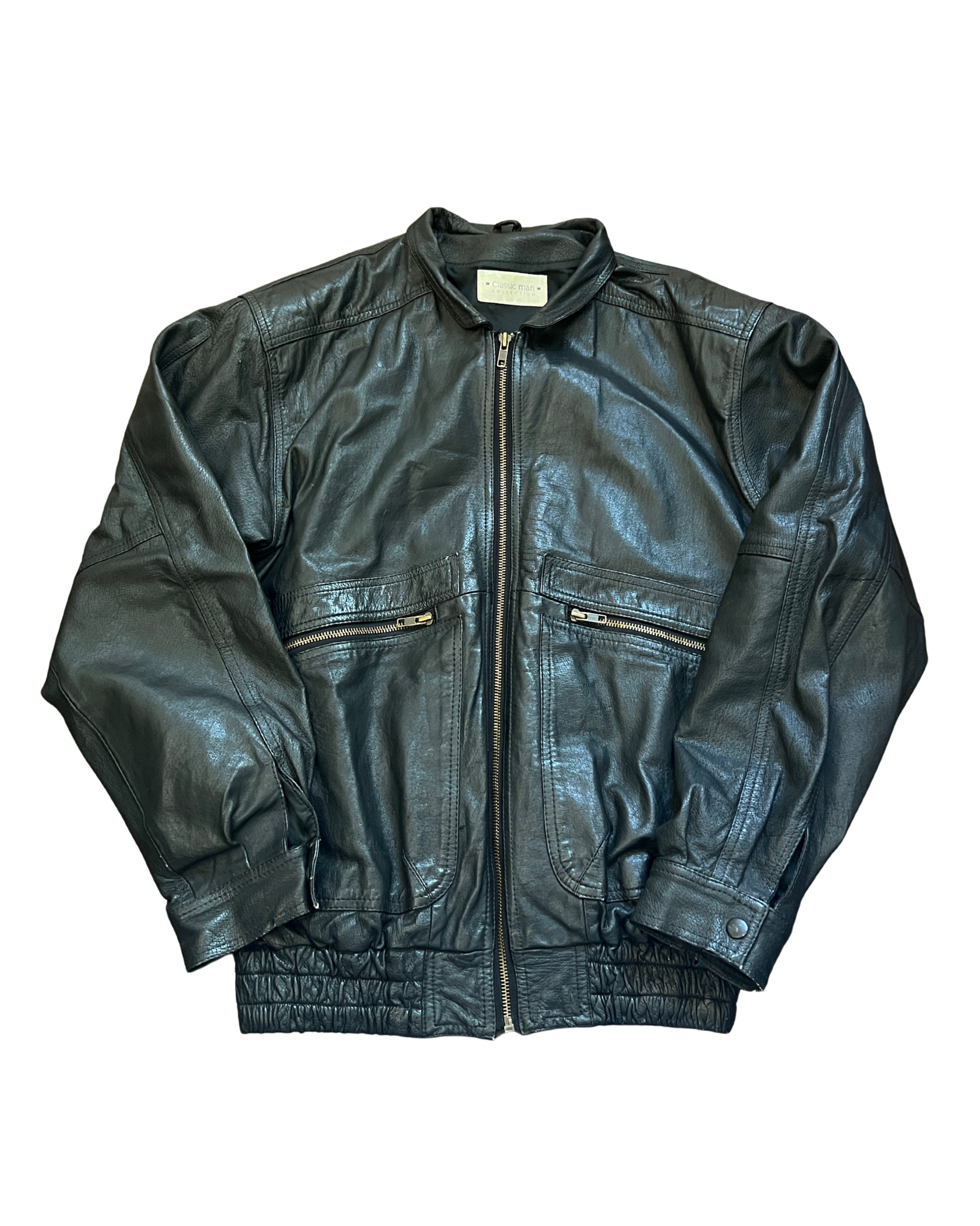 Carrie Leather Bomber