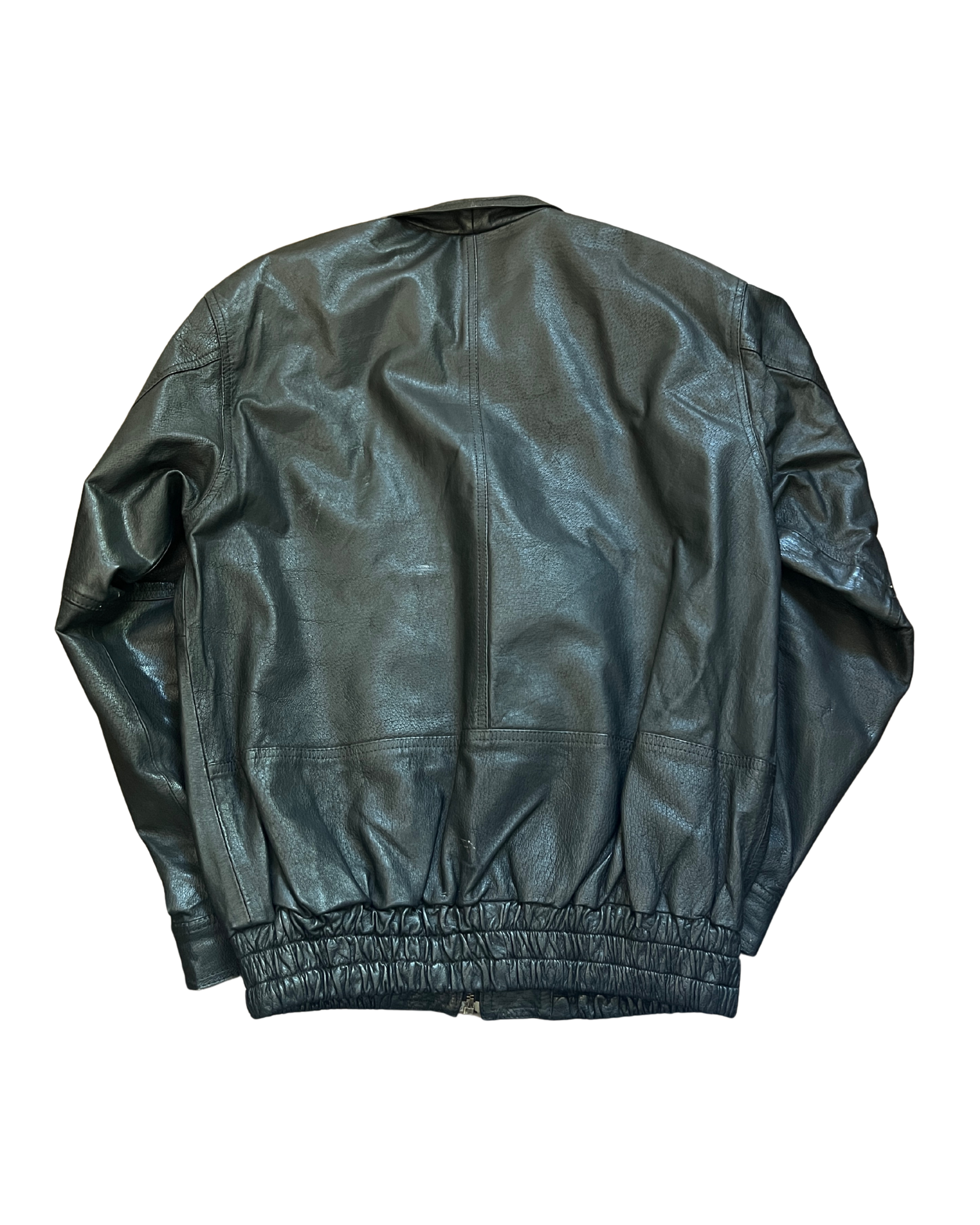 Carrie Leather Bomber