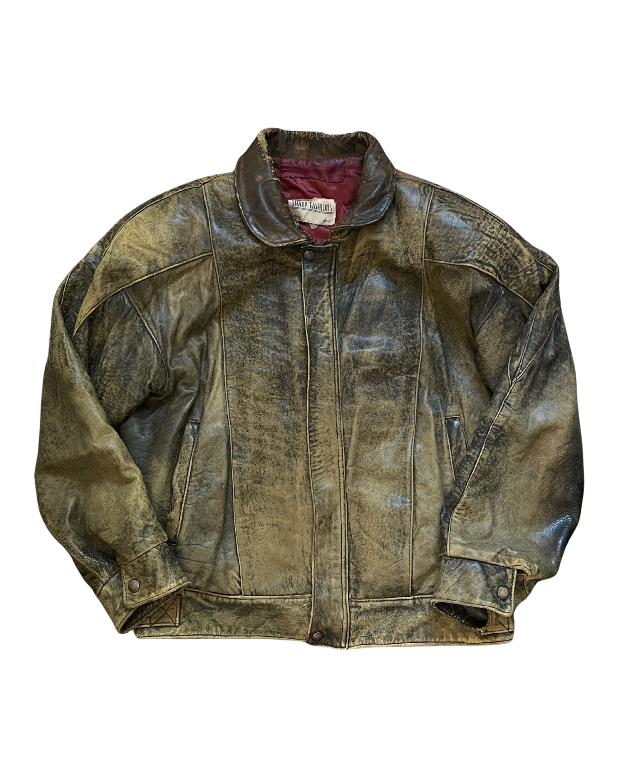 Sasha Leather Bomber