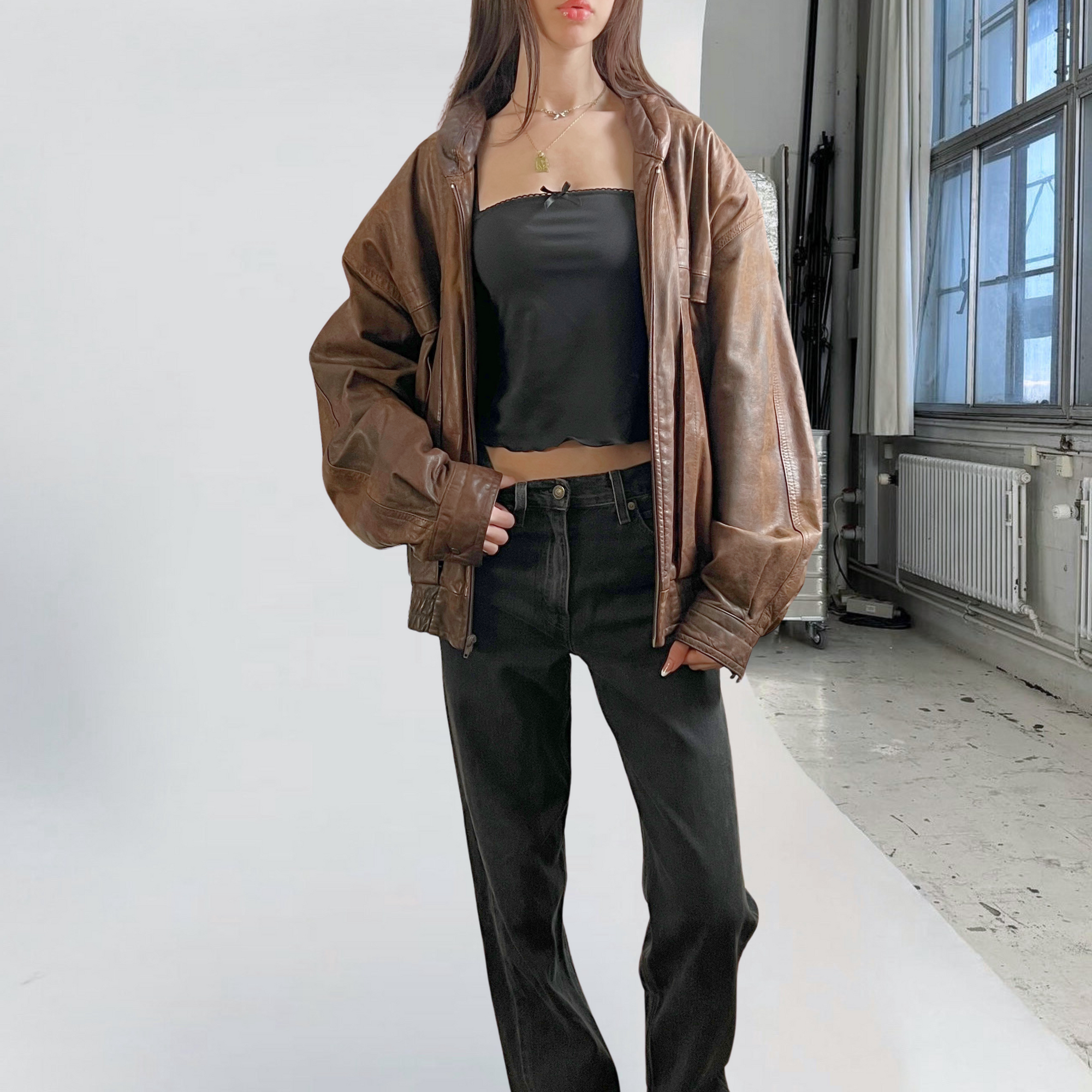 Danier Leather Bomber