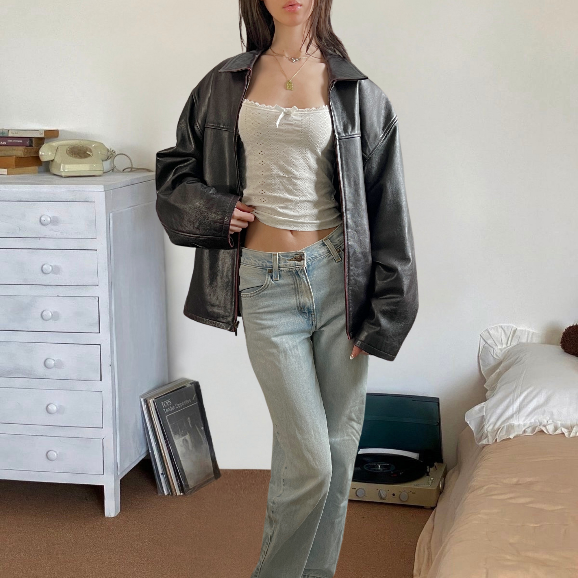 Burgundy Leather Jacket