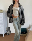 Burgundy Leather Jacket